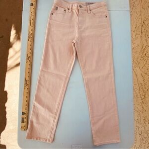 AG Isabelle High Rise Straight Crop Jeans Rose Pink size 27 4 Women’s